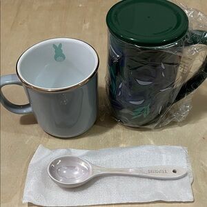 Bundle DAVIDsTEA Ceramic Perfect Spoon, Rustic mug, Nordic mug